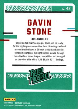 2023 Donruss #43 Gavin Stone Back