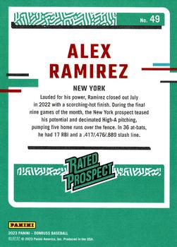 2023 Donruss #49 Alex Ramirez Back