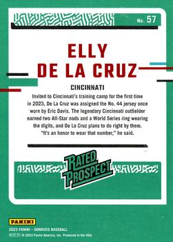 2023 Donruss #57 Elly De La Cruz Back