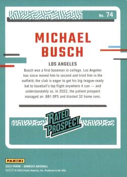 2023 Donruss #74 Michael Busch Back