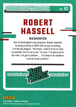 2023 Donruss #82 Robert Hassell Back