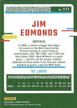 2023 Donruss #111 Jim Edmonds Back