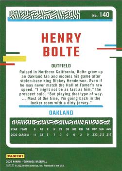 2023 Donruss #140 Henry Bolte Back