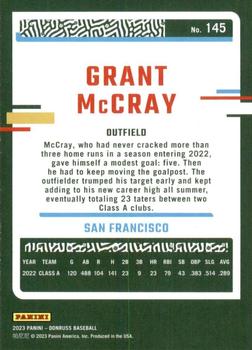 2023 Donruss #145 Grant McCray Back