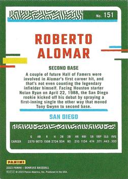 2023 Donruss #151 Roberto Alomar Back