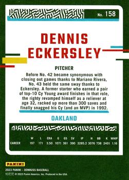 2023 Donruss #158 Dennis Eckersley Back
