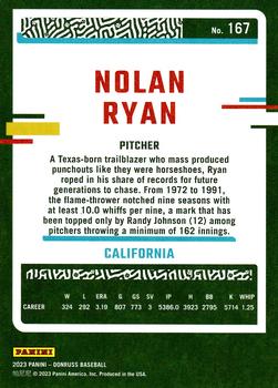 2023 Donruss #167 Nolan Ryan Back