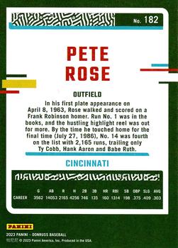 2023 Donruss #182 Pete Rose Back
