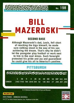 2023 Donruss #198 Bill Mazeroski Back