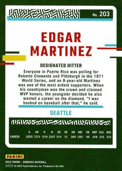2023 Donruss #203 Edgar Martinez Back