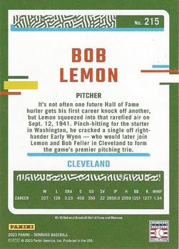 2023 Donruss #215 Bob Lemon Back