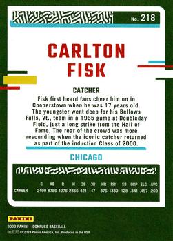 2023 Donruss #218 Carlton Fisk Back