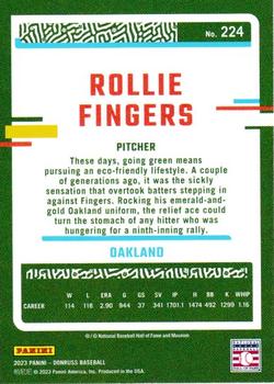 2023 Donruss #224 Rollie Fingers Back