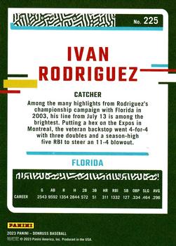 2023 Donruss #225 Ivan Rodriguez Back