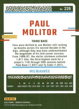 2023 Donruss #226 Paul Molitor Back