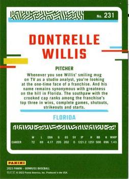 2023 Donruss #231 Dontrelle Willis Back