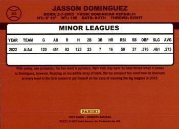 2023 Donruss #253 Jasson Dominguez Back