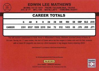 2023 Donruss #258 Eddie Mathews Back