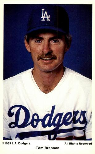 1985 Coca-Cola Los Angeles Dodgers #NNO Tom Brennan Front
