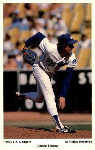 1985 Coca-Cola Los Angeles Dodgers #NNO Steve Howe Front