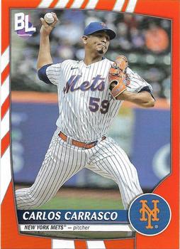 2023 Topps Big League - Electric Orange #162 Carlos Carrasco Front