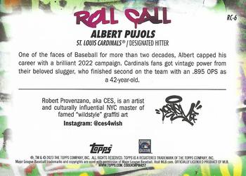 2023 Topps Big League - Roll Call Wildstyle Edition #RC-6 Albert Pujols Back