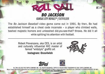 2023 Topps Big League - Roll Call Wildstyle Edition #RC-14 Bo Jackson Back