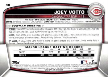 2023 Bowman #38 Joey Votto Back