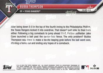 2023 Topps Now - Blue #8 Bubba Thompson Back