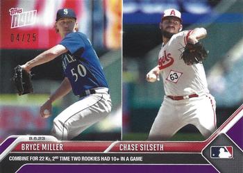 2023 Topps Now - Purple #662 Bryce Miller / Chase Silseth Front