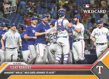 2023 Topps Now - Gold #965 Texas Rangers Front