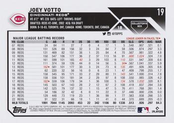 2023 Topps - Oversized #19 Joey Votto Back