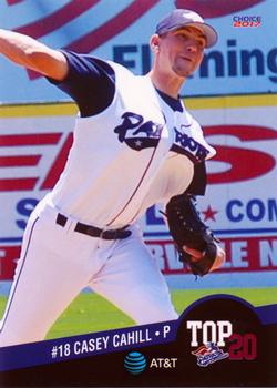 2017 Choice Somerset Patriots Top 20 #18 Casey Cahill Front