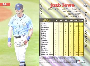 2022 Bowman Heritage - Image Swap #24 Josh Lowe Back