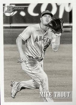 2021 Bowman Heritage - Black & White #4 Mike Trout Front