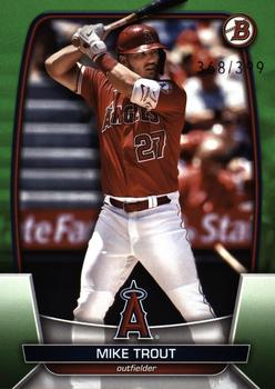 2023 Bowman - Neon Green #89 Mike Trout Front