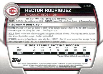 2023 Bowman - Prospects #BP-95 Hector Rodriguez Back
