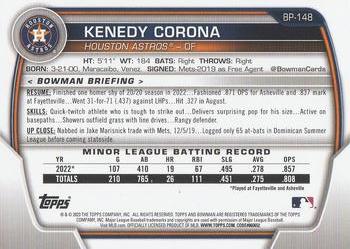 2023 Bowman - Prospects #BP-148 Kenedy Corona Back