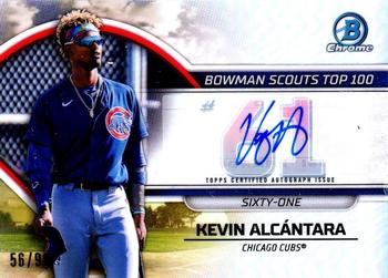 2023 Bowman - Bowman Scouts Top 100 Autographs #BTP-61 Kevin Alcantara Front
