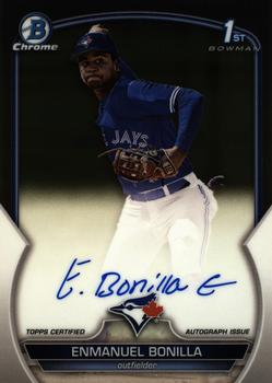 2023 Bowman - Chrome Prospect Autographs #CPA-EBO Enmanuel Bonilla Front