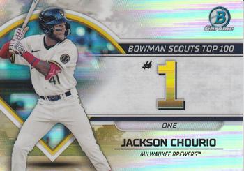 2023 Bowman - Bowman Scouts Top 100 #BTP-1 Jackson Chourio Front