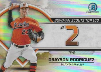 2023 Bowman - Bowman Scouts Top 100 #BTP-2 Grayson Rodriguez Front