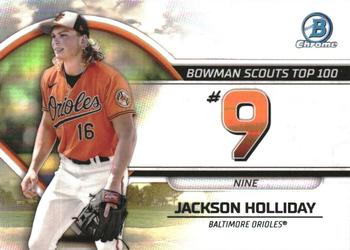 2023 Bowman - Bowman Scouts Top 100 #BTP-9 Jackson Holliday Front