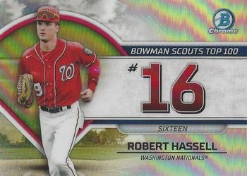 2023 Bowman - Bowman Scouts Top 100 #BTP-16 Robert Hassell Front
