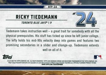 2023 Bowman - Bowman Scouts Top 100 #BTP-24 Ricky Tiedemann Back