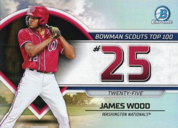 2023 Bowman - Bowman Scouts Top 100 #BTP-25 James Wood Front