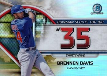 2023 Bowman - Bowman Scouts Top 100 #BTP-35 Brennen Davis Front