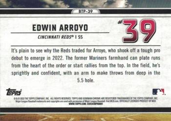 2023 Bowman - Bowman Scouts Top 100 #BTP-39 Edwin Arroyo Back