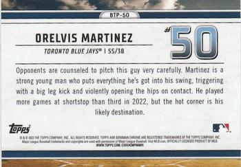 2023 Bowman - Bowman Scouts Top 100 #BTP-50 Orelvis Martinez Back