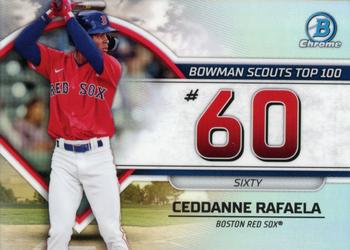 2023 Bowman - Bowman Scouts Top 100 #BTP-60 Ceddanne Rafaela Front
